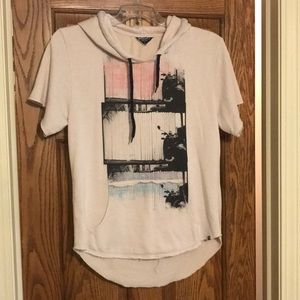 Short Sleeve Graphic Hoodie